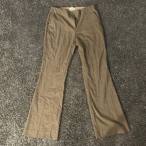 H&M Brown Houndstooth Dress Pants Size 10